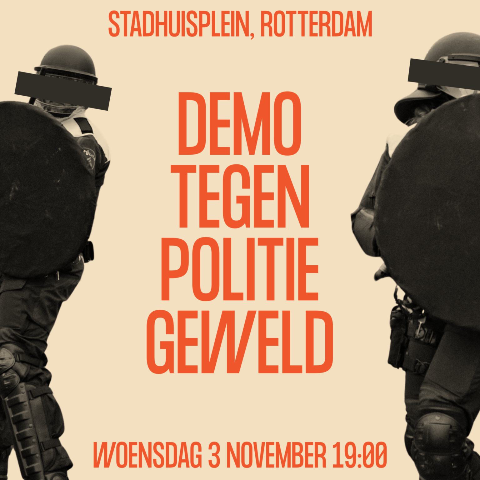 3 November, Rotterdam: Demonstratie Tegen Politiegeweld - Woonopstand ...